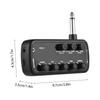 Guitar Amplifier Mini Amp Portable Headphone Guitar Amplifier Plug and Play for Electric Guitar Musical Instrument 3 Built-In Speaker Simulations OTG