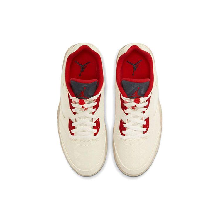 Air Jordan 5 Retro Low Китайский Новый год 2021 Кроссовки унисекс Кремовый Парус Чили-Красный DD2240-100