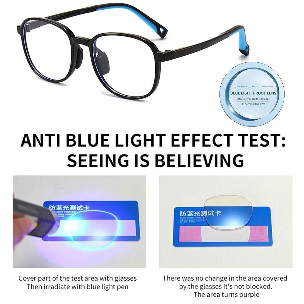 Anti-blue Light Kids Glasses TR90 Ultra Light Frame Comfortable Eyeglasses Children Boys Girls