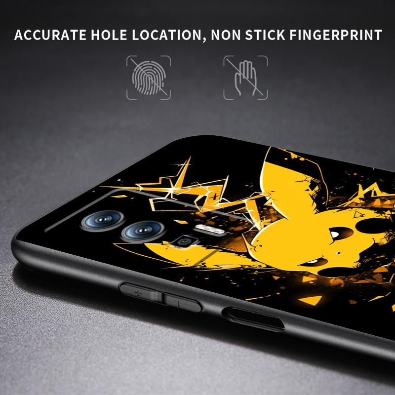 Злой Пикачу темный для Xiaomi Redmi 9A 9C 9AT 10C 9 9T 10 12C 13C 8 12 K60 A1 K50 K40 5G черный чехол для телефона Funda