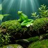 Фигурка лягушки, водостойкое уличное украшение из смолы, яркая бионическая скульптура, для сада, двора, пруда, аквариума, ландшафтного дизайна