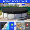 8/10/12FT Round Swimming Pool Covers Summer Pool Cover Protector Heavy Duty Tear Resistant Pool Cover For Aboves Ground Pools