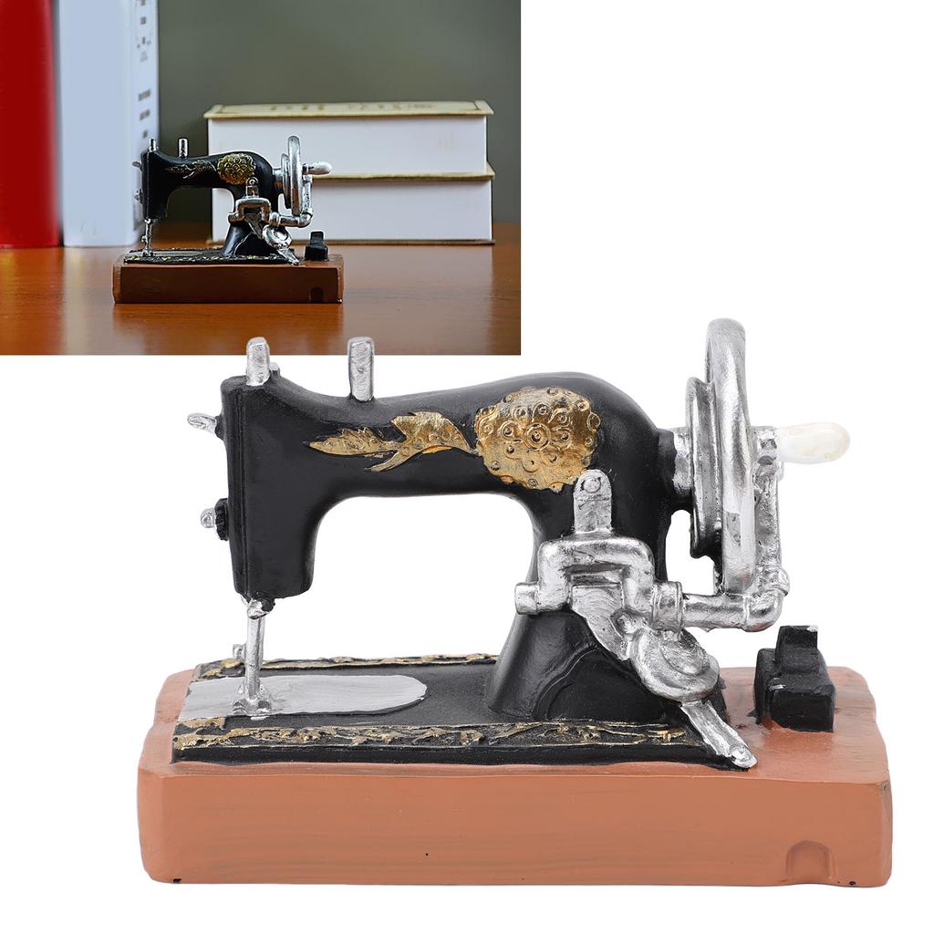 Винтажная швейная машинка, украшение в европейском стиле, ретро, смоляная мини-фигурка для швейной машинки, украшения для