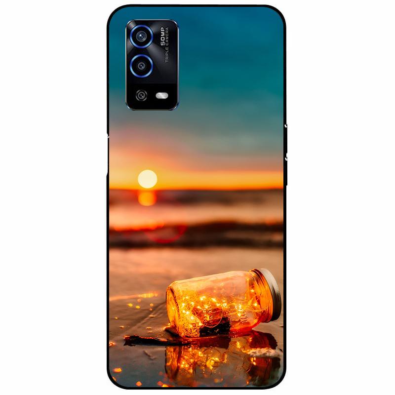 For Oppo A55 4G Case 6.51'' Soft Silicone Protective Marble Phone Cover for Oppo A55 Case TPU Funda For OPPOA55 A 55 CPH2325 Bag