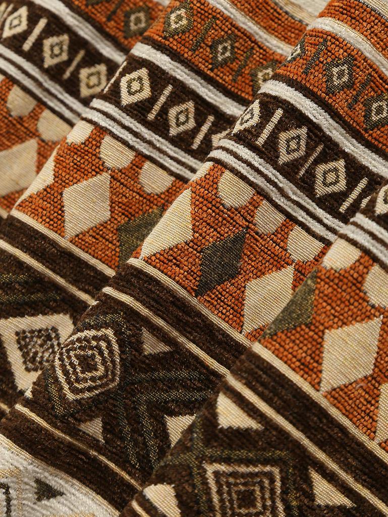 ZAFUL Мужская шерстяная толстовка-пуловер с этническим ацтекским геометрическим жаккардовым узором, застежкой-молнией на четверть оборота и воротником-стойкой