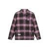 Li-Ning Badfive Plaid Letter Print Loose Casual Long Sleeve Shirt Men Tops Obsidian-Grey Dream-Pink Asphalt-Grey AFDT855-2