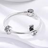 Silver Clasp 925 Silver Pave Clip Charms Colored Beads Stopper Safety Chain Fit Original Bangle Bracelet Jewelry Clip