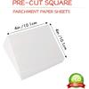 Square Patty Paper 4x4 Inch, Set of 300, Non Stick Patty Paper Sheets for Burger Press, Patty Serperate and Cake Baking,Freezing and Caramel Candy