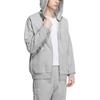 adidas Куртка с капюшоном и длинными рукавами на молнии с принтом в виде полосок, серая, унисекс, IK7327