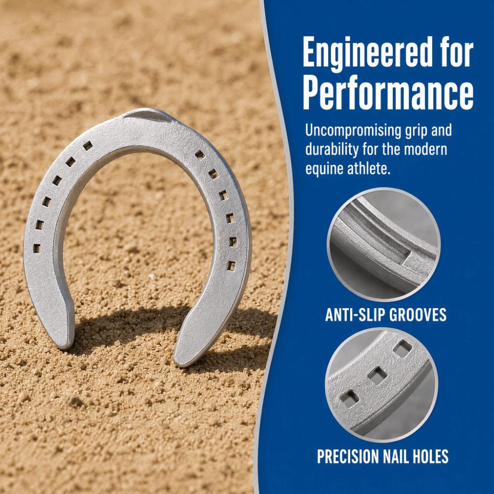 4Pcs Set Durable Horse Riding Equipment Sturdy Horseshoe Kit Hard Ground Walking