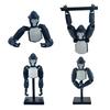 6-Inch Gorilla Toy with Stand 3D Printed Movable Joints Geometric Orangutan Desk Toy Decoration Ornament Gamers Collectors Gift