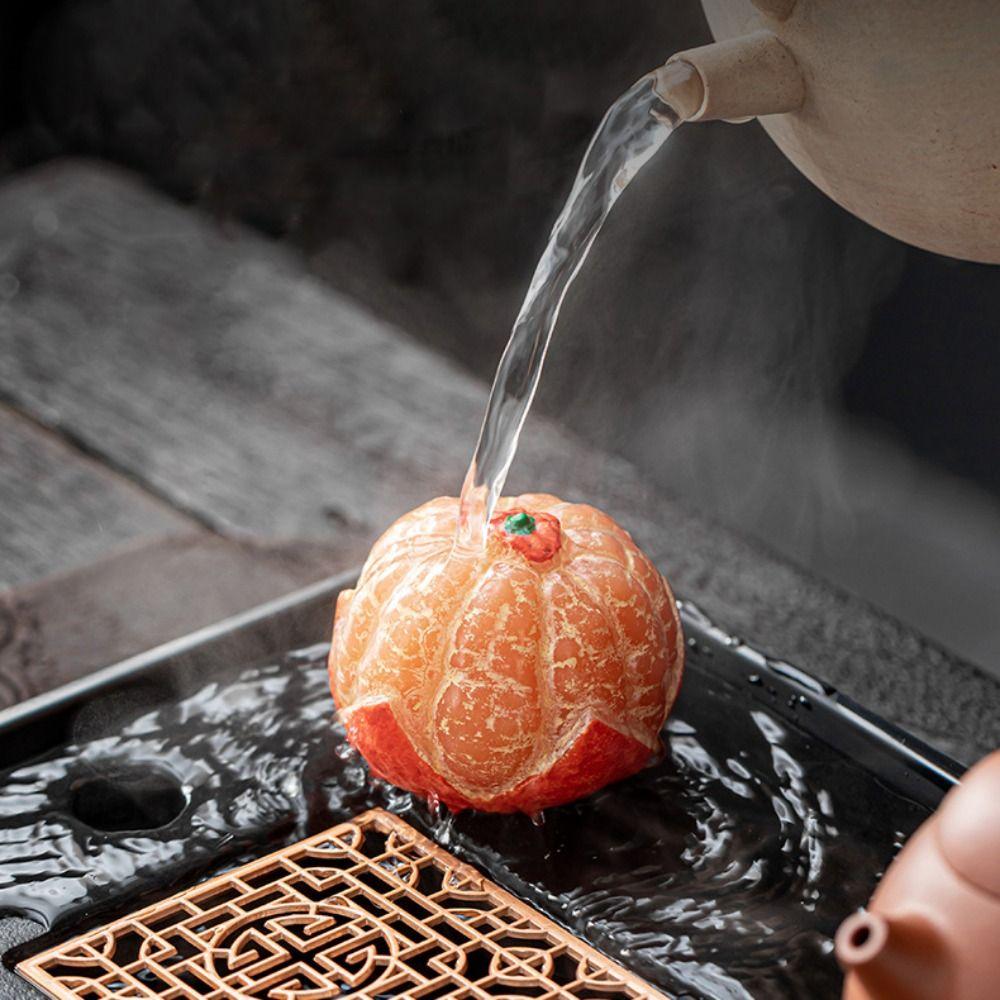 Simulated Peeled Orange Tea Pet Corrosion-resistant Tangerine Tea Table Ornament Tea Room