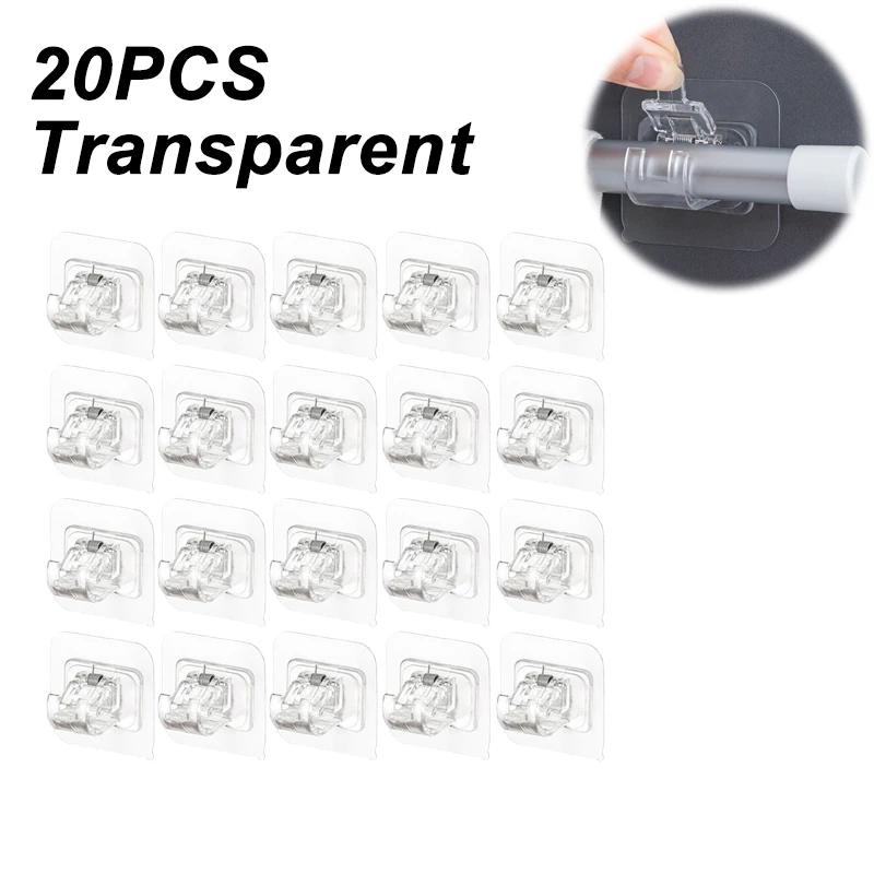 Самоклеящиеся крючки Крючок-зажим для карниза без прокола Подвесной держатель для карниза для душевой занавески Бытовой фиксированный держатель для подвесного крючка