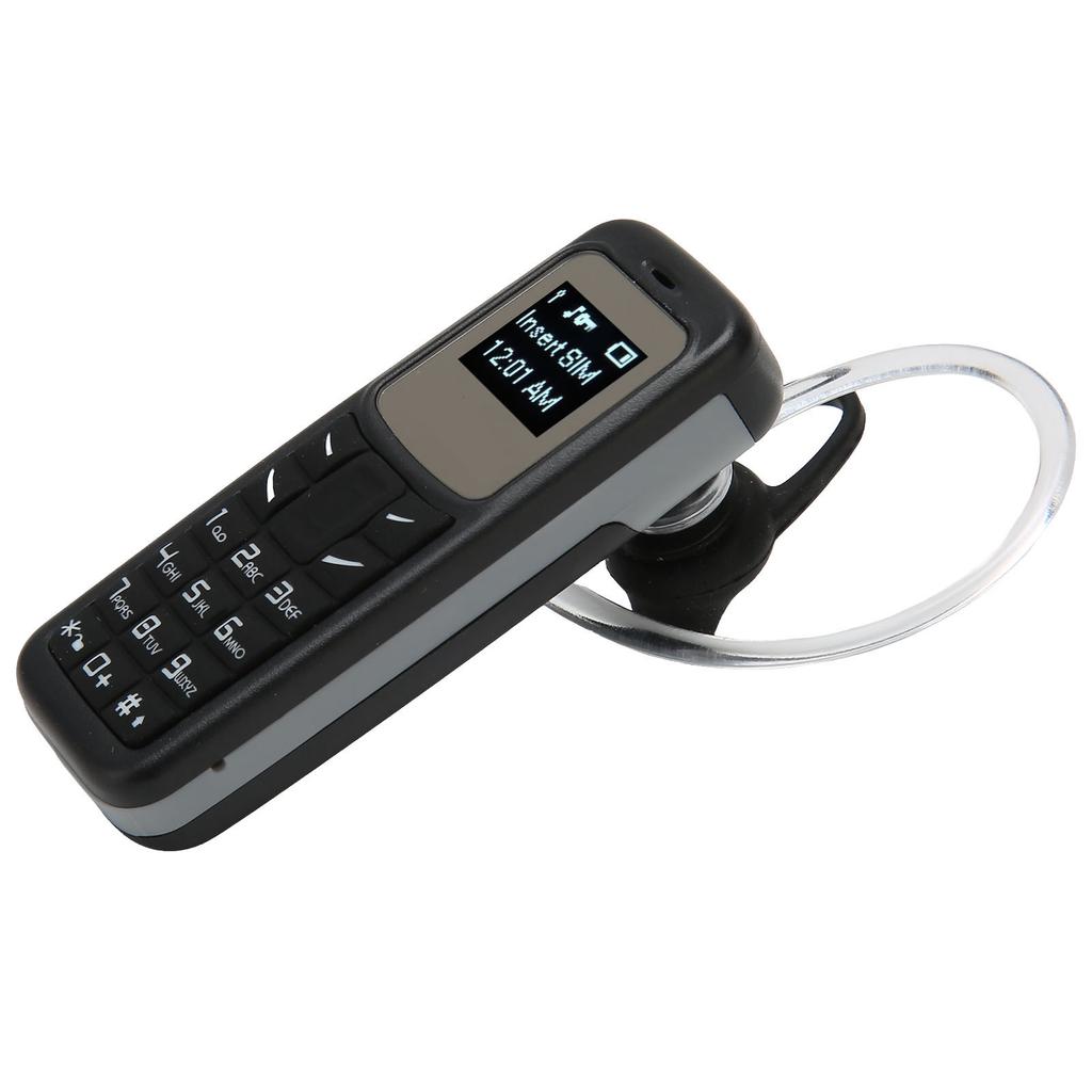 Mobile Cell Phone Small Mobile Phone Headset Dialer with Ear Hook Support SIM 0.66inch