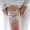 SLBRIDAL Сексуальная кружевная цветочная хрустальная стразы жемчуг свадебный подвязка для чулок свадебное бедро нога подвязка кольцо для женщин/девушек/невест