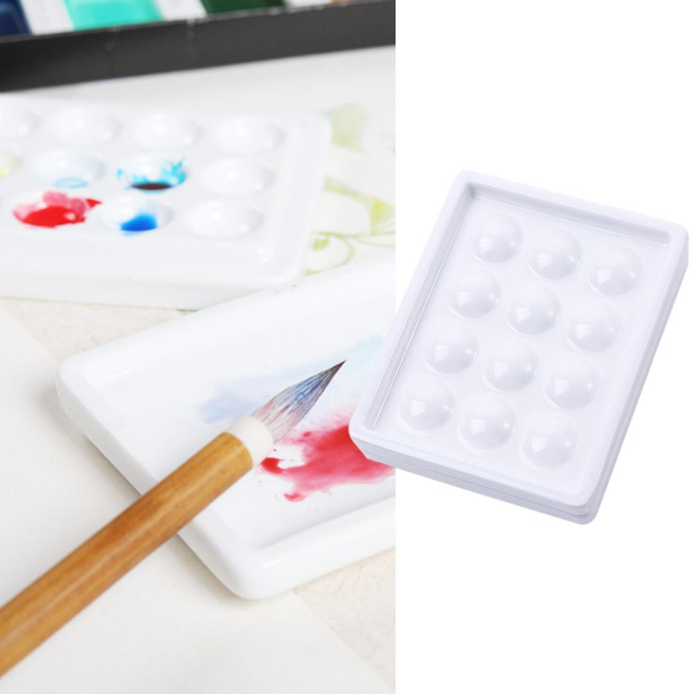 Nail Painting Tools Paint Mixing Dishes Empty Nail Art Color Palette Nail Pigment Holder Nail Polish Palette Watercolor Palette