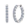 Fine Jewelry Earrings 14K Gold Filled Luxury Moissanite Pavé Setting Fashionable Hoop Earrings High-end Banquet Wedding Earrings