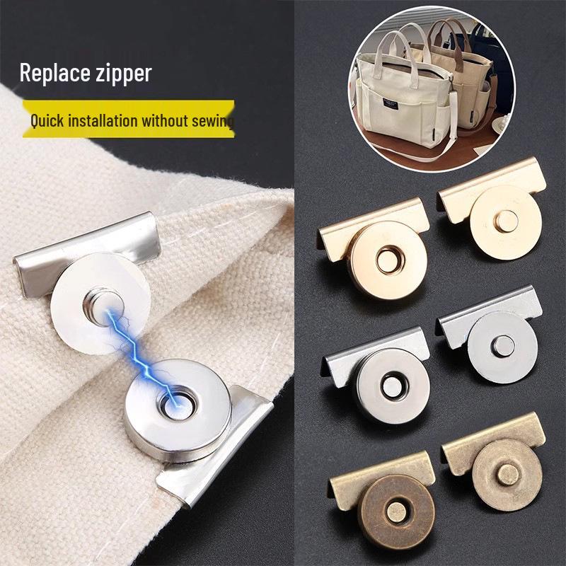 Магнитная застежка для сумки и уплотнитель для пальто - Невидимая металлическая кнопка-защелка
