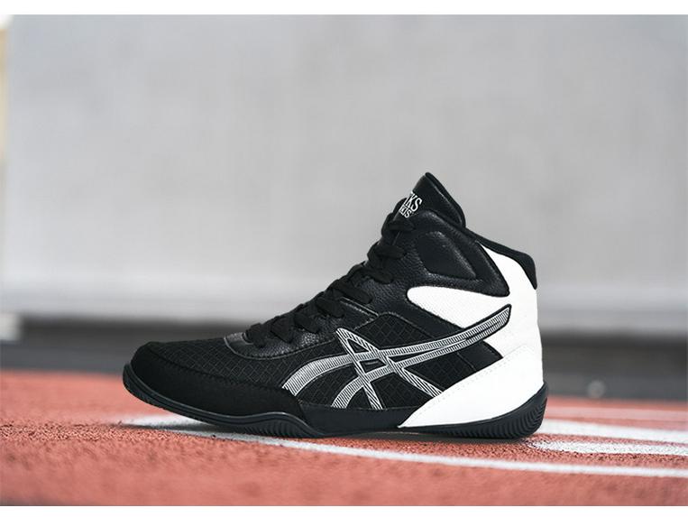 Мужская профессиональная обувь для борьбы, бокса, саньда и соревнований с высоким верхом.