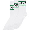 REPLAY CONTAINER [3PACK] Green Line Socks (white)
