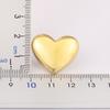 Nidin New Retro Copper Heart Shape Charm Stud Earrings S/L Size For Women Female Birthday Party Ear Jewelry Accessories Gifts