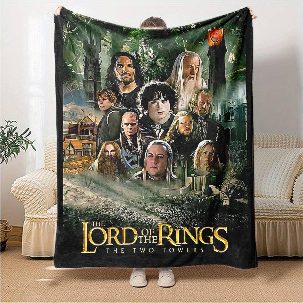 1pc Lord of the Rings Two Towers Blanket Lightweight Flannel Throw for Sofa Bed Travel Camping Livingroom Office Couch Chair 1149KK