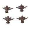 4pcs/set Antique Brass Jewelry Chest Wood Box Decorative Feet Leg Corner Protector Vintage MIT