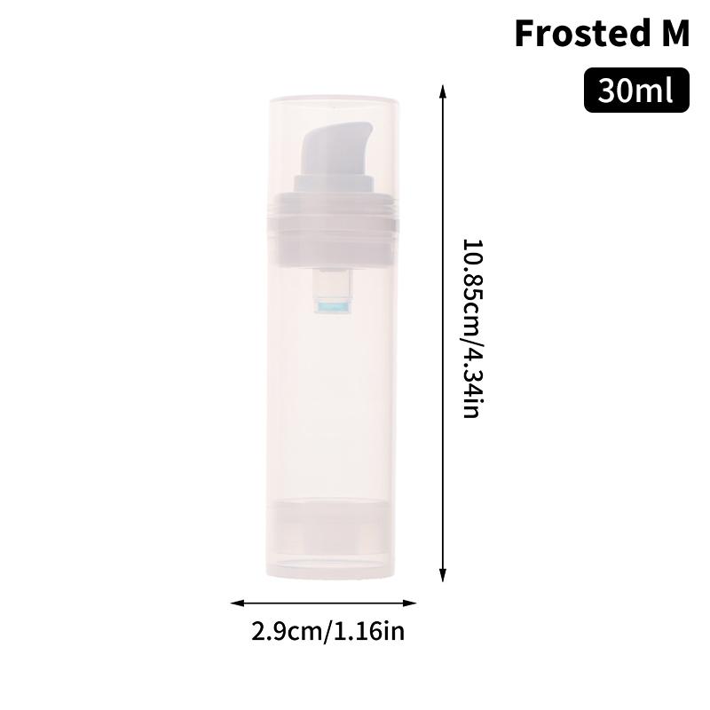 15/30/50ml Empty Airless Pump Bottles – Mini Cosmetic Containers for Lotion, Emulsion, and Travel Use