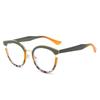 Full Frame Metal Cat Eye Flat Glasses Summer Glasses Frame Personalized Trend Glasses Frame