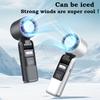 Mini Handheld Fan with Ice Cooling,100-Speed Adjustable,4000mAh Rechargeable Portable Cooling Fan for Outdoor Travel Office Home