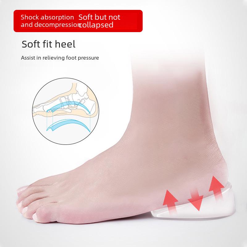 Невидимые амортизирующие силиконовые вставки на пятке: Нескользящие, моющиеся, унисекс, половинного размера.