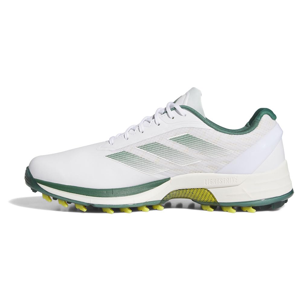 Обувь для гольфа Adizero ZEDGE 25 Обувь см 2E [Adidas Golf] Мужская Белый/Колледж Грин/Желтый 30.0