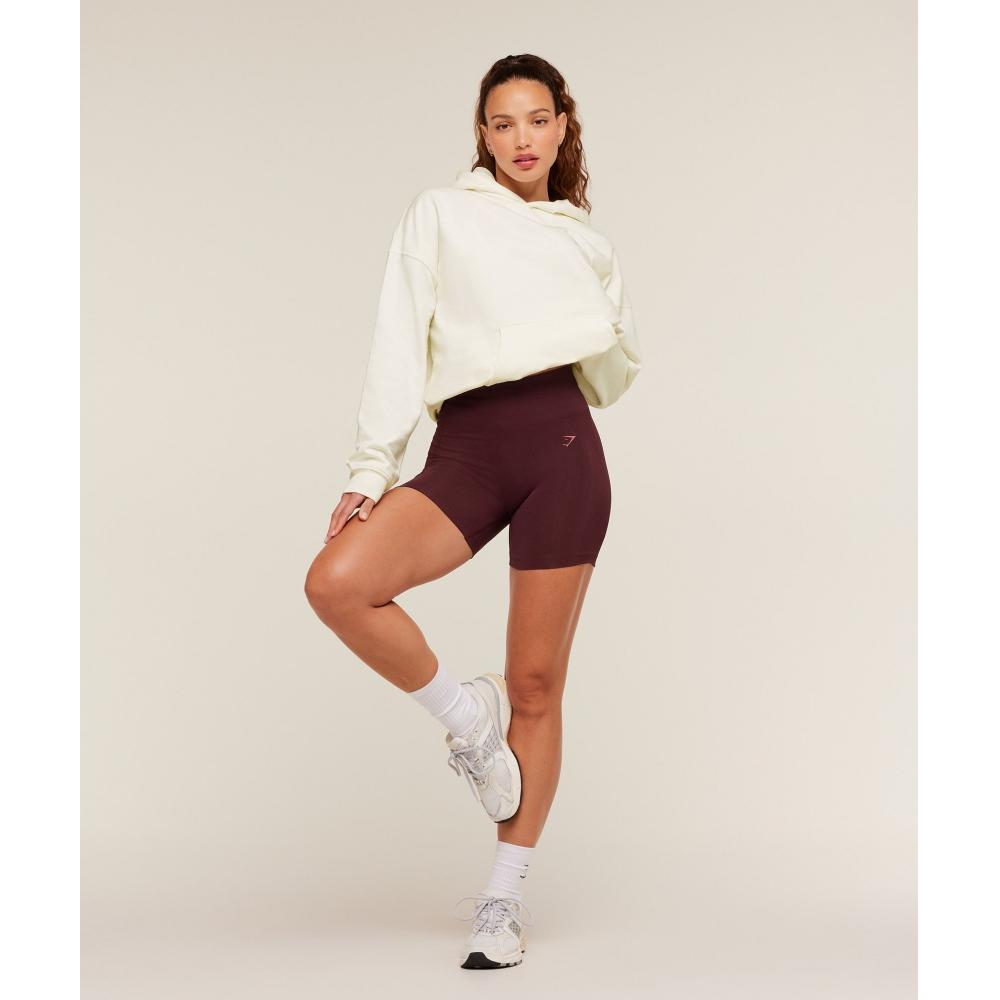 Gymshark Heavy Duty Oversized Hoodie Gs Soft White B4c9k Wcmy