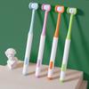 Soft Faceted Toothbrush Baby Oral Health Care with Antiskid Handle Kids 360° Clean Tooth Teeth Clean Brush Dental Care 3-12Y