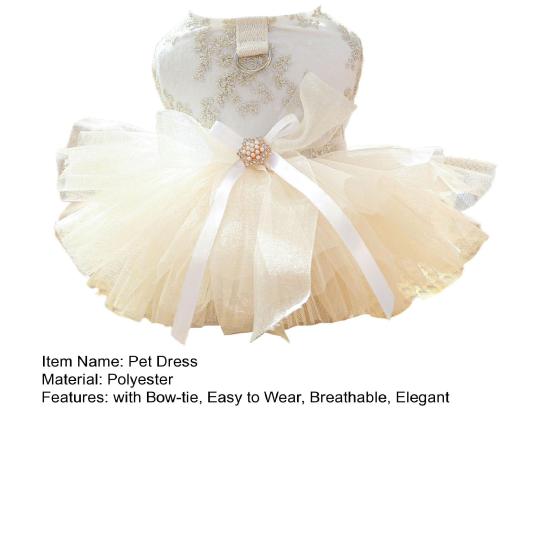 Платье для щенка, модное изысканное платье принцессы для собак с вышивкой, свадебное платье для собаки и кошки, принадлежности для наряда