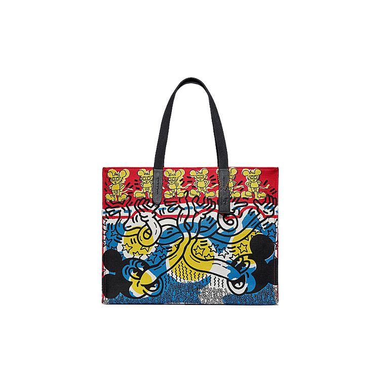 Coach Disney X Keith Haring Эко-сумка-тоут Мужские сумки-тоут Синий 5227-OLBLM