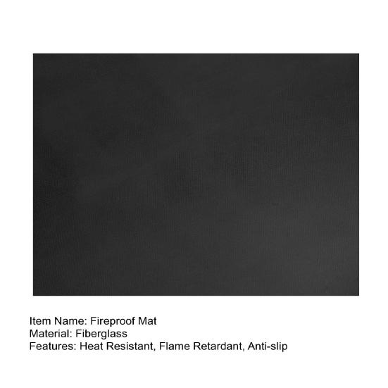 122/152/182x100CM BBQ Grill Fireproof Mat Heat Resistant Flame Retardant Anti-slip Deck Patio Outdoor Grass Lawn Floor Protection Rug Hearth Pad