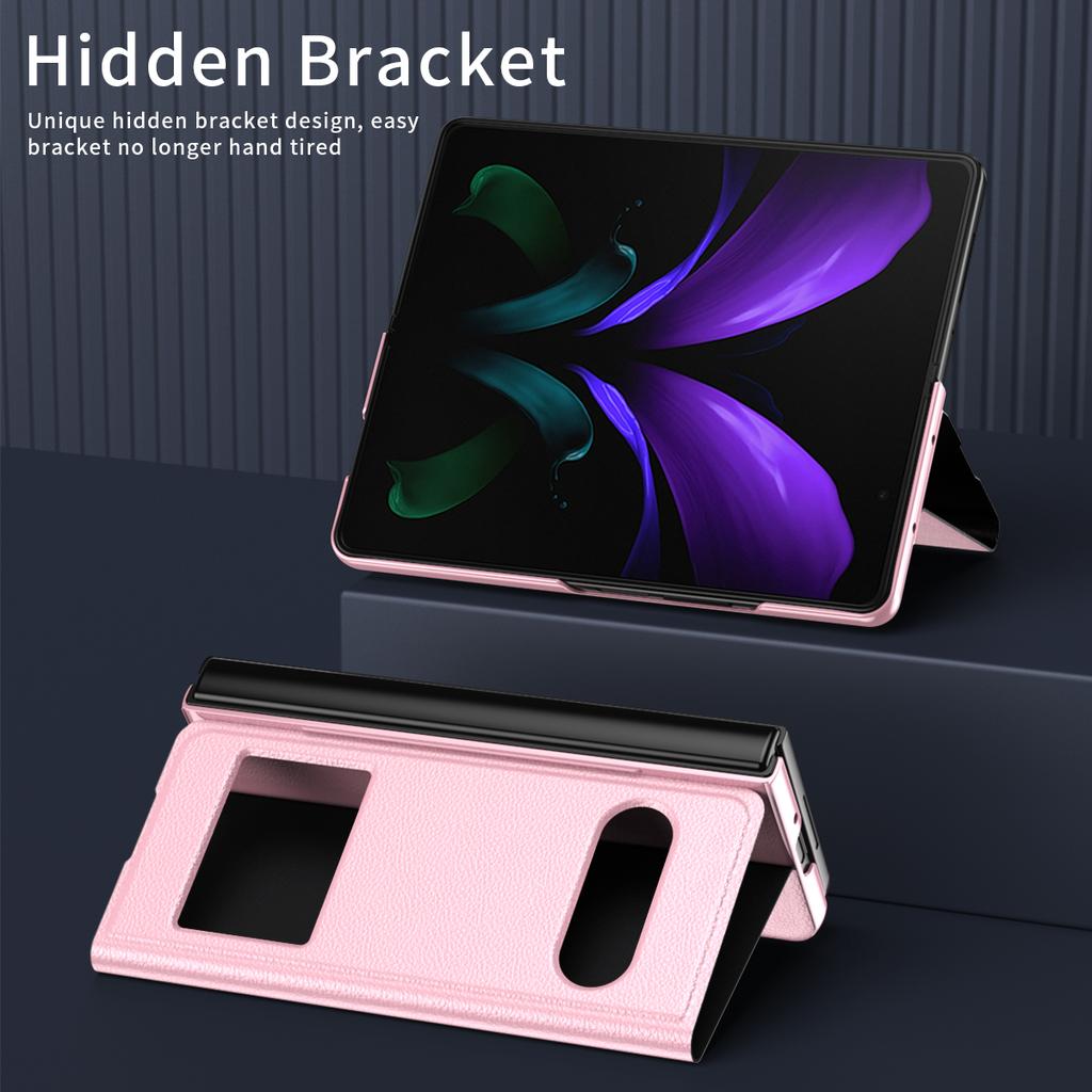 Бизнес противоударный складной кожаный чехол для Samsung Galaxy Z Fold4 Fold 4 Fold2 Fold3 5g Fold 3 2 Чехлы с защитой от царапин