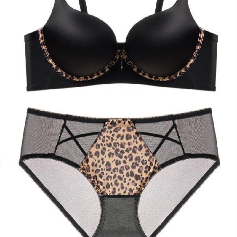 Сексуальный леопардовый бюстгальтер на пуговицах спереди для маленькой груди, бюстгальтер пуш-ап для боковой поддержки груди и предотвращения провисания, бесшовный бюстгальтер с открытой спиной без косточек