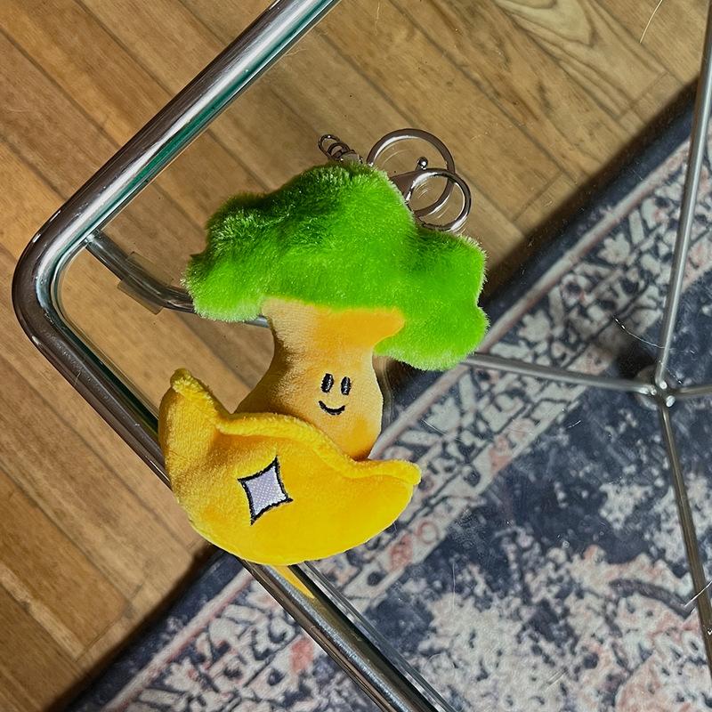 Creative Lucky Decoration Fortune Tree Doll Keychain Pendant Cute Cartoon Plush Toy Personality Funny Quirky Keychain Gift