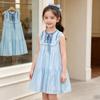 Blue Sleeveless Dress for Girls