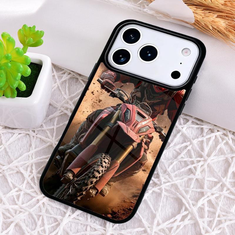 Противоударный чехол для телефона с рисунком Мотоциклист для iPhone 17 Air 16e 15 11 12 14 13 Pro Max Чехол Coque