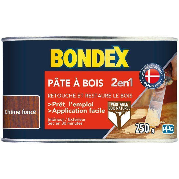 Pâte à bois 2 en 1 Chêne foncé - BONDEX - 250g