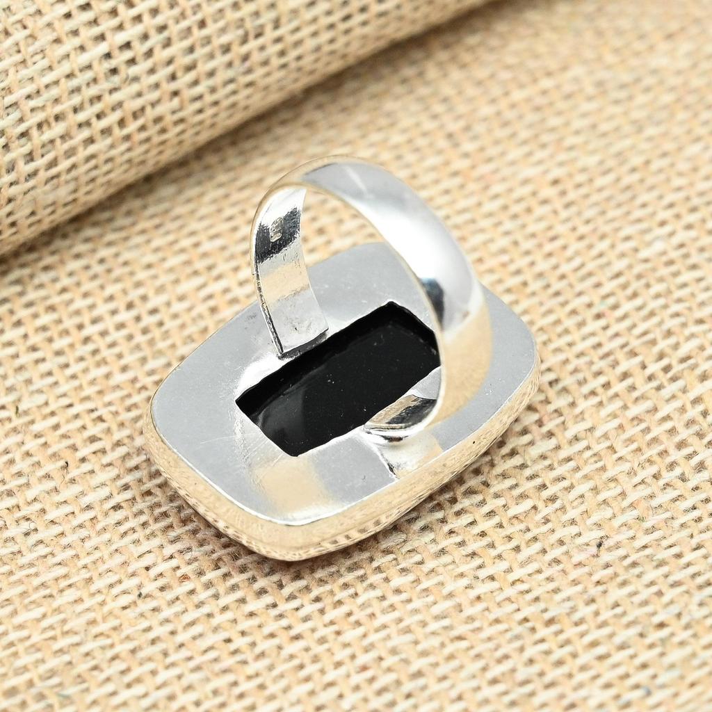 Очаровательное кольцо ручной работы с розовым австралийским тройным опалом из стерлингового серебра 925 пробы