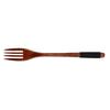 2Pcs Black Line  Handle Cooking  Fork Smooth Polished Serving Fork Fruit Fork  Dish  Usage