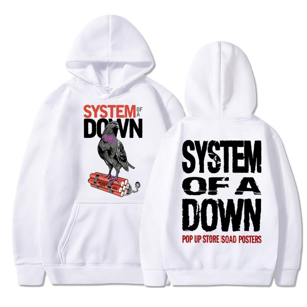 Худи System of A Down для фанатов Rock Band, модные толстовки в стиле хип-хоп и Харадзюку, оверсайз, флис, повседневный спортивный костюм