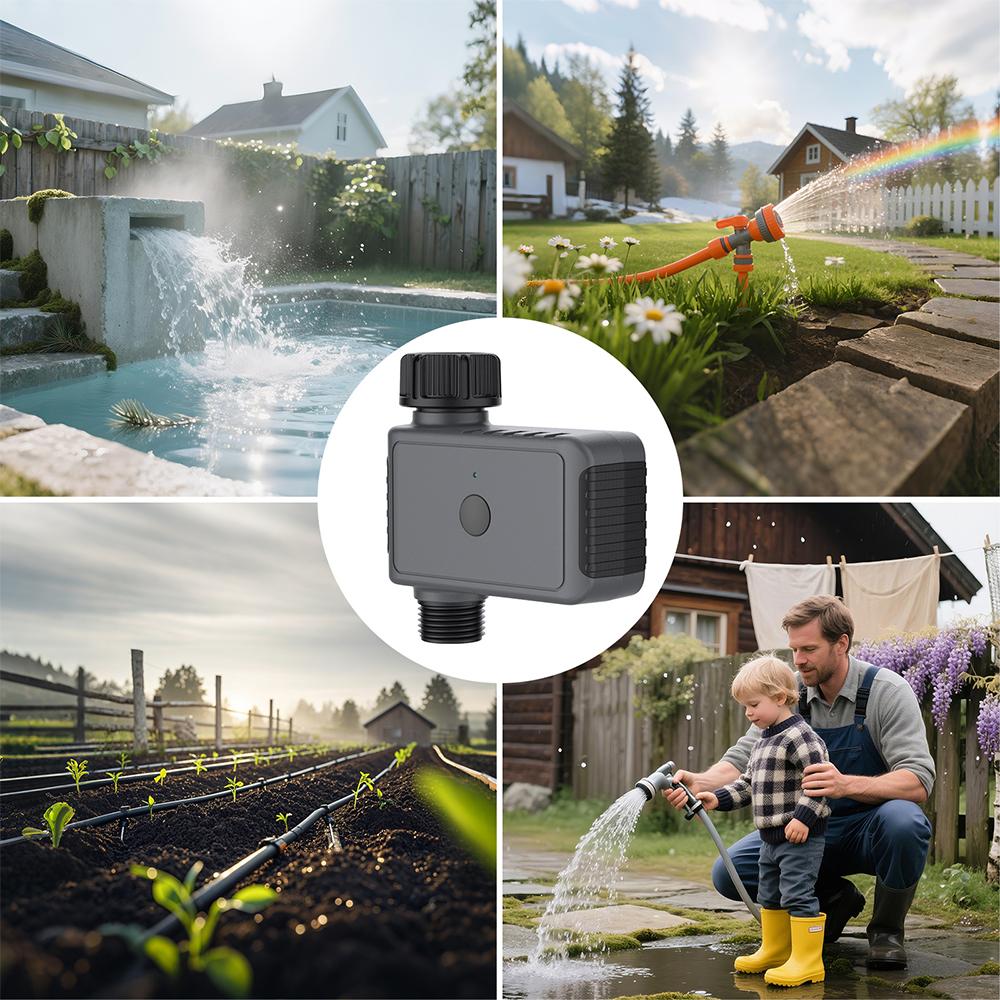 Умный таймер полива с дистанционным управлением, умный дождеватель, одноканальный таймер полива, программируемый фильтр задержки полива во время дождя, таймер для садового дождевателя