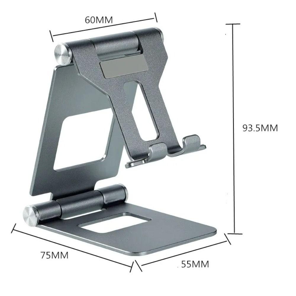 Aluminum Alloy Desktop Holder Stand Silicone Folding Stand Portable Mobile Phone Stand Desktop