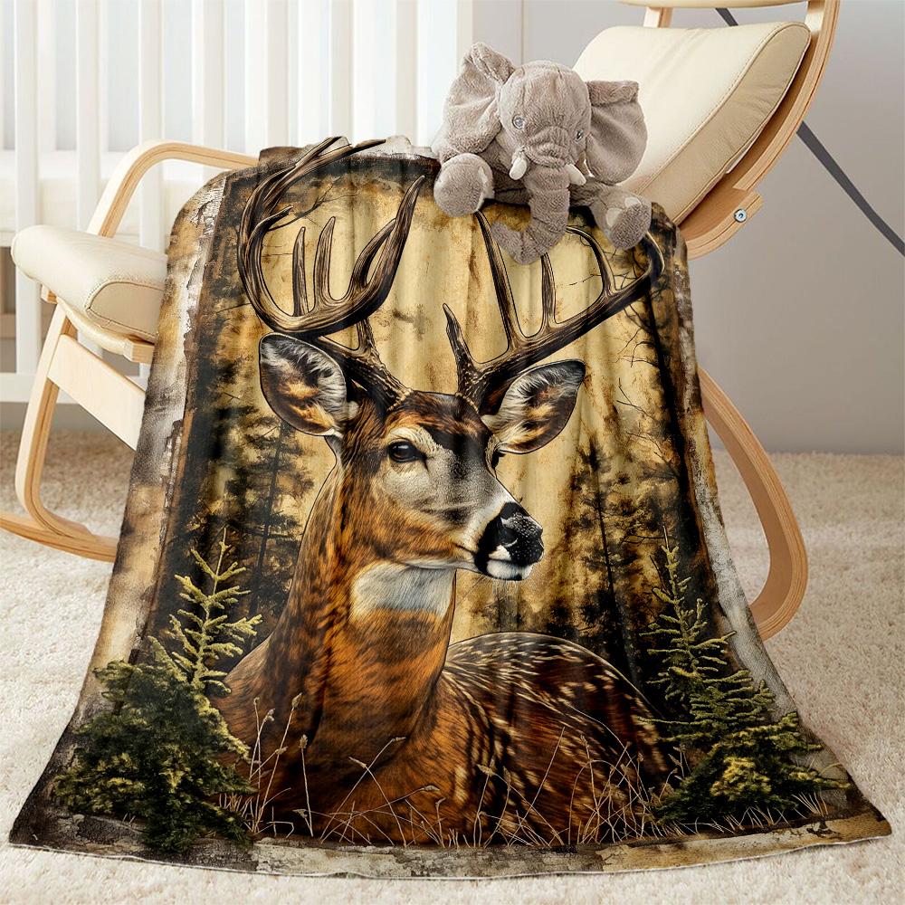 Deer In The Forest Blankets are suitable for living rooms, bedrooms, camping, and other places, making them an ideal choice for gifts.