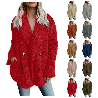 Женская осенне-зимняя модная однотонная повседневная спортивная куртка с длинным рукавом и завязками, начесанный топ с карманом